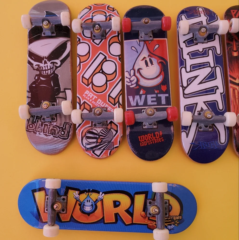 Tech Deck 90s Vintage Skateboard Lot Blind World Flip